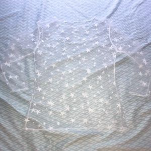 Sheer White Star Shirt